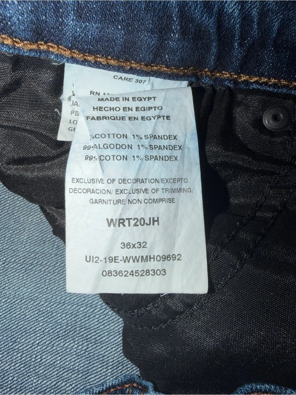 Wrangler Retro Relaxed Bootcut Men's Jeans 36x32 Dark Wash With Fading WRT20JH